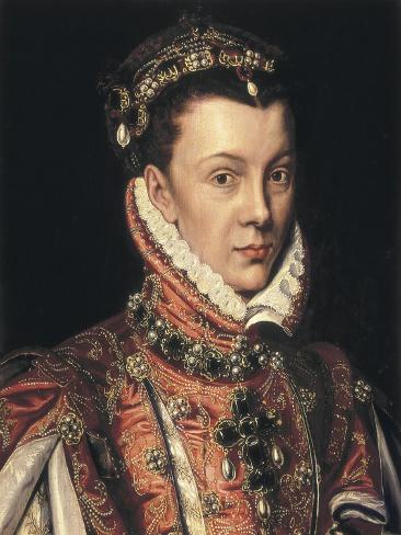 Art Print: Elizabeth of Valois by Alonso Sanchez Coello: 12x9in