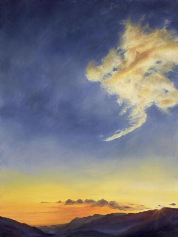 Giclee Print: Father's Joy (Cloudscape), 2001 by Antonia Myatt: 12x9in