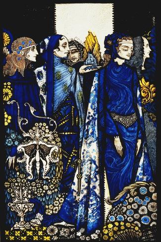 Giclee Print: Seven dog-days we let pass, naming Queens in Glenmacnass' by Harry Clarke: 18x12in