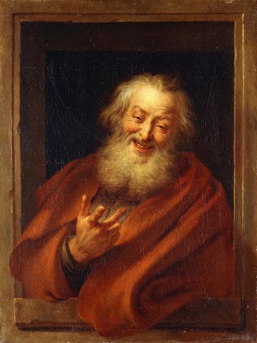 Giclee Print: The Cheerful Democritus by Charles Antoine Coypel: 12x9in