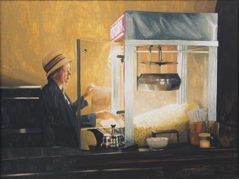 Giclee Print: Popcorn, 2014 by Max Ferguson: 12x9in