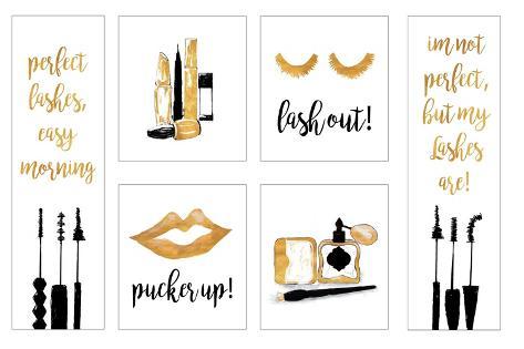 Art Print: Makeup Quotes II by Gina Ritter: 18x12in