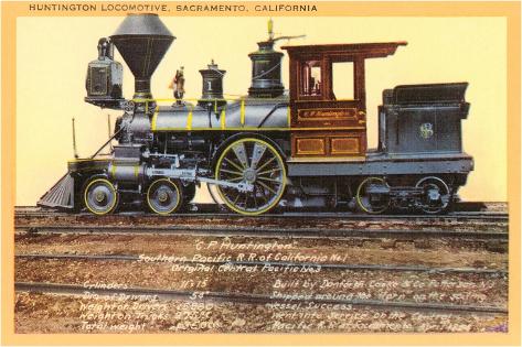 Art Print: Huntington Locomotive, Sacramento: 18x12in