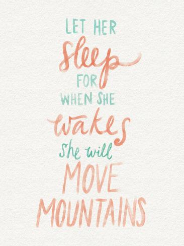 Art Print: Move Mountains by Katie Doucette: 12x9in