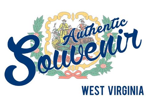 Art Print: Visited West Virginia - Authentic Souvenir by Lantern Press: 18x12in