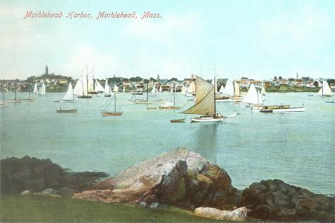 Art Print: Marblehead Harbor, Marblehead, Mass. : 18x12in