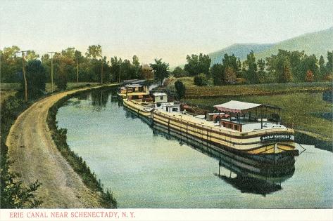 Art Print: Erie Canal Near Schenectady, New York: 18x12in