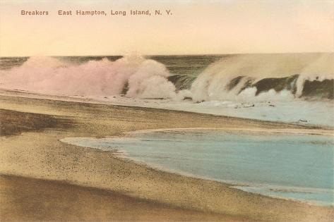 Art Print: Breakers, East Hampton, Long Island, New York: 18x12in