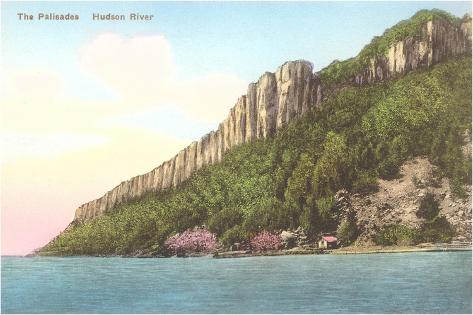 Art Print: Palisades, Hudson River, New York: 18x12in