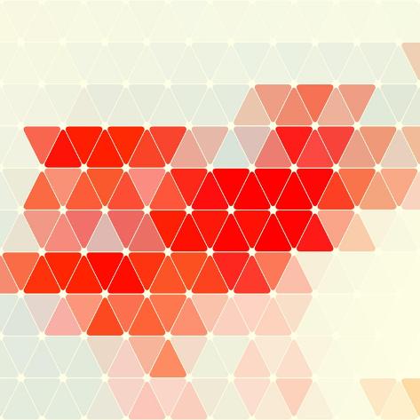 Art Print: Vector Geometric Background by Maksim Krasnov: 12x12in