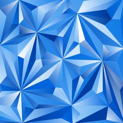 Art Print: Abstract Blue Background by epic44: 12x12in