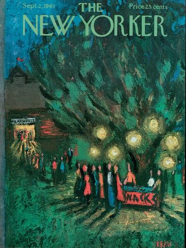 Art Print: The New Yorker Cover - September 2, 1961 by Robert Kraus: 12x9in