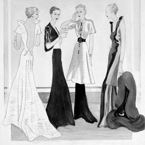 Art Print: Vogue - September 1934 by Eduardo Garcia Benito: 12x12in