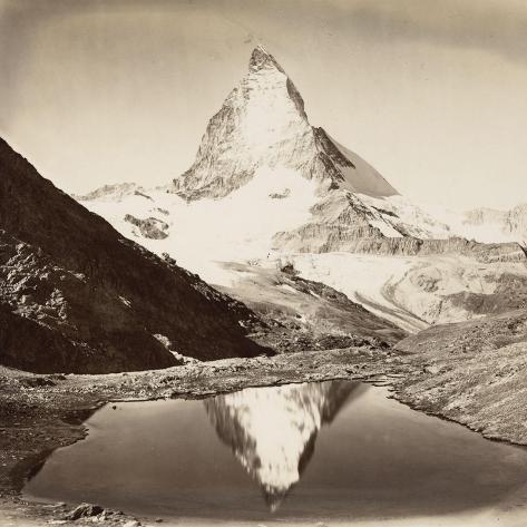 Giclee Print: Paysage de montagne, le Mont Cervin: 16x16in