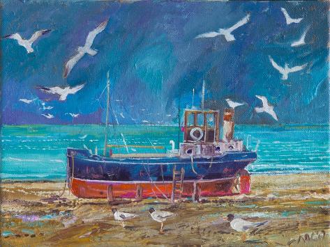 Giclee Print: Surrounded by Gulls, 2017 by Alex Williams: 12x9in