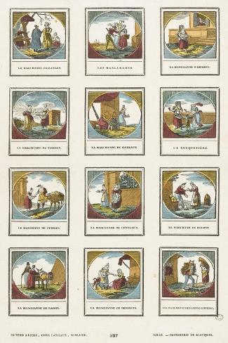 Giclee Print: Planche de petit metiers: 18x12in