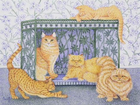 Giclee Print: Ginger Gentlemen by Pat Scott: 12x9in