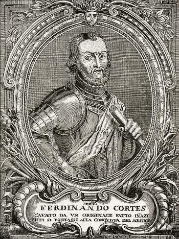 Art Print: Hernando Cortes by Isabelle Piccini: 12x9in