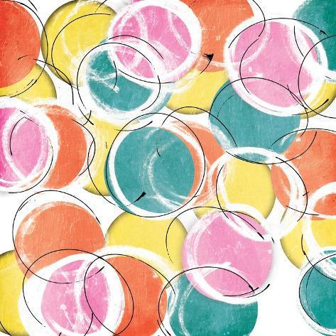 Art Print: Fun Circles by OnRei: 12x12in