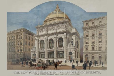 Art Print: New York Clearing House Association Building: 18x12in