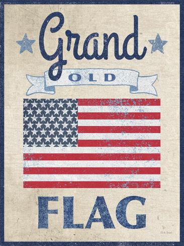 Art Print: Grand Old Flag Dark by Beth Grove: 12x9in