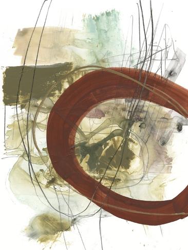 Art Print: Rusted Loops II by Jennifer Goldberger: 12x9in