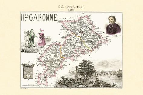 Art Print: Garonne by Alexandre Vuillemin: 18x12in