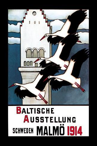 Art Print: Baltische Ausstellung by E. Norlind: 18x12in
