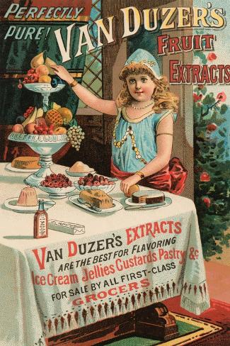 Art Print: Van Duzer's Fruit Extracts: 18x12in