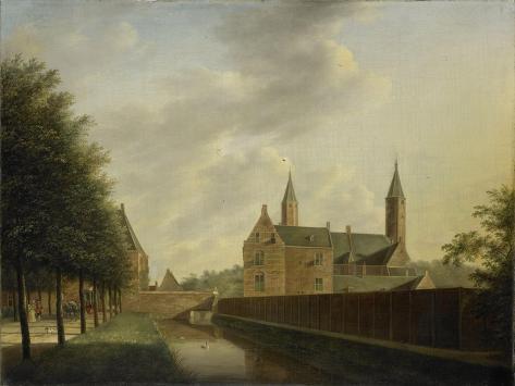 Art Print: The House of Old Lock Heemstede by Johannes Janson: 12x9in