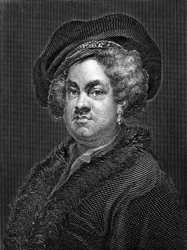 Art Print: John Pine by William Hogarth: 12x9in