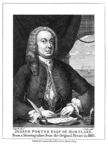Art Print: Joseph Porter by William Hogarth: 12x9in