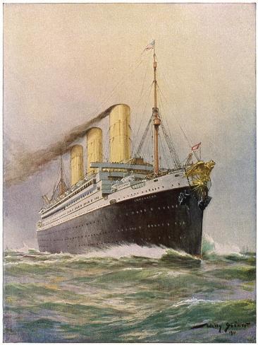Art Print: 'Imperator' Steamship: 12x9in