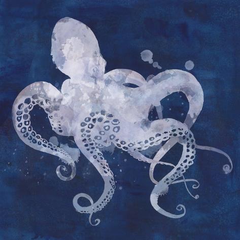 Art Print: Octopus Shadow I by Grace Popp: 12x12in