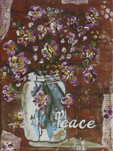 Giclee Print: Peace by Sherry DiPaolo Art: 12x9in