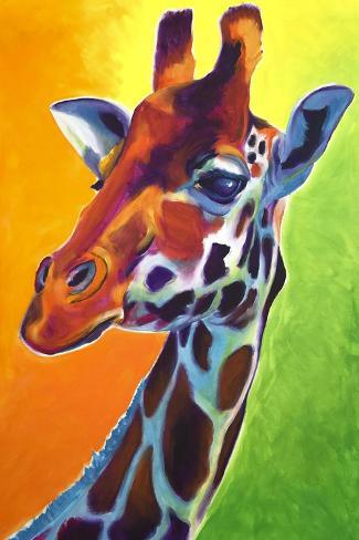 Giclee Print: Giraffe - Summer Fling by Dawgart: 18x12in