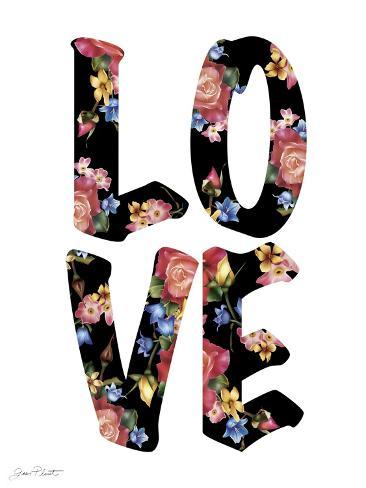 Giclee Print: Love-B by Jean Plout: 12x9in