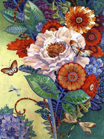 Giclee Print: The Mixed Bouquet by David Galchutt: 12x9in