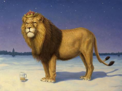 Giclee Print: The King's Beer by James W. Johnson: 12x9in