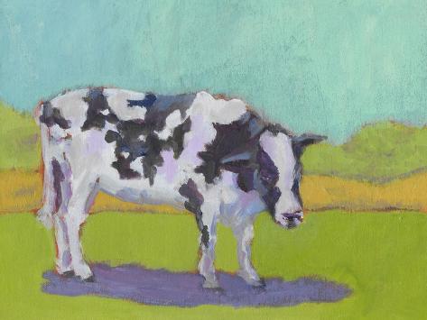 Art Print: Pasture Cow I by Carol Young: 12x9in