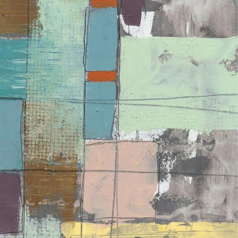 Art Print: Pastel City II by Jennifer Goldberger: 12x12in