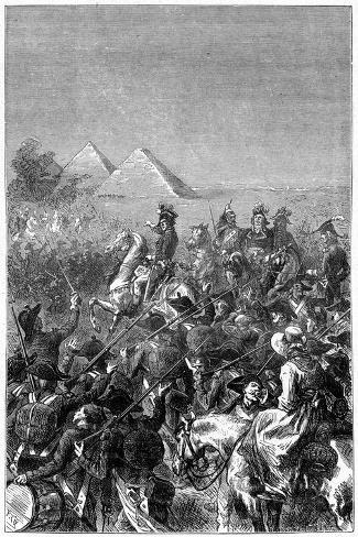 Giclee Print: Battle of the Pyramids, 21st July 1798 by Barbant: 18x12in