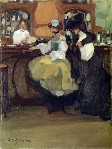 Giclee Print: Bar Tabarin, 1905 by Edmond Lempereur: 12x9in