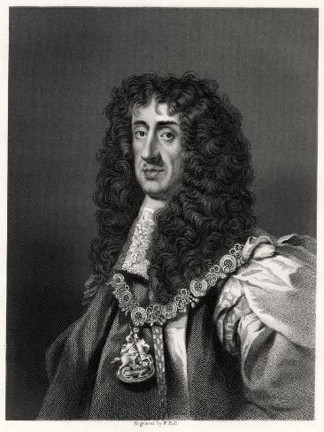 Giclee Print: Charles II, King of Great Britain and Ireland, 19th Century by W Holl: 12x9in