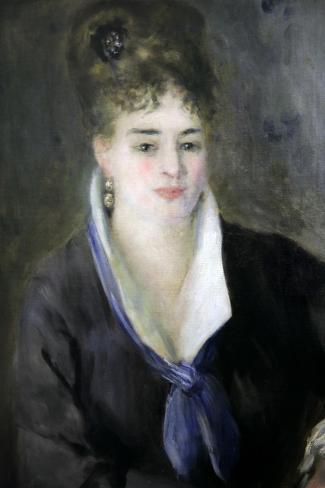 Giclee Print: Lady in Black, 1876 by Pierre-Auguste Renoir: 18x12in