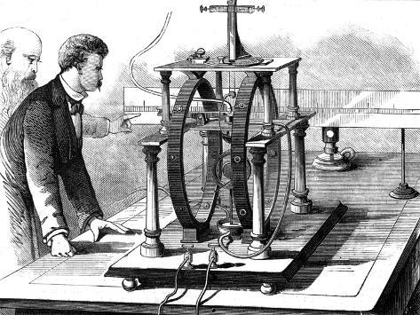 Giclee Print: Thomas Edison's Improved Form of JW Trowbridge's Electric Dynamometer, 1879: 12x9in