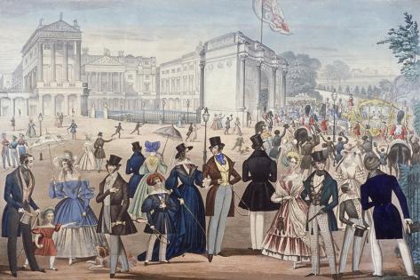 Giclee Print: Buckingham Palace, London, 1839 by Benjamin Read: 18x12in