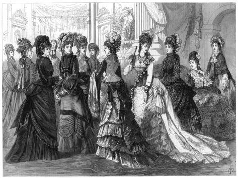 Giclee Print: Paris Spring Fashion, 1875: 12x9in