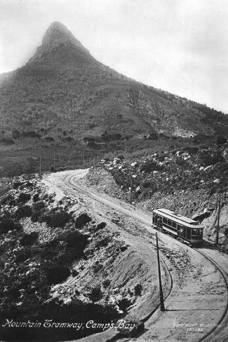 Giclee Print: Mountain Tramway, Camp's Bay, Cape Town, South Africa, 1917: 18x12in