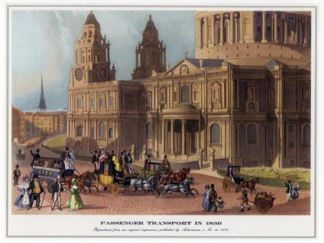 Giclee Print: Passenger Transport in 1830: 12x9in